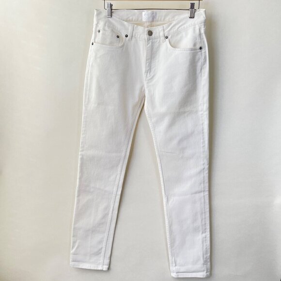 Acne Studio Men Ace slim jeans, White, Size 32/32 K40 - Picture 3 of 9